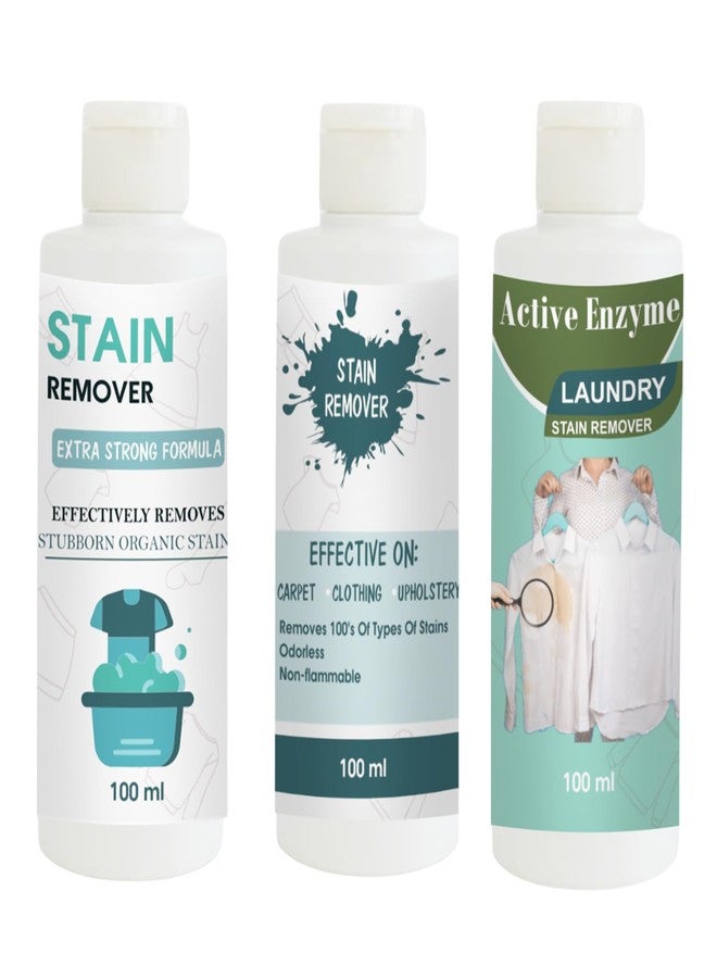 TOOVUS Stain Remover Combo Pack of Doll, Sky and Pista Stain Remover | Multi-Surface Cleaning Solution for Clothes, Fabrics, Upholstery (100 g Each) - Image 1